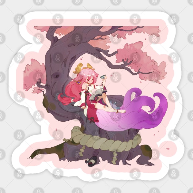 Yae Miko Sticker by Thinh Bui